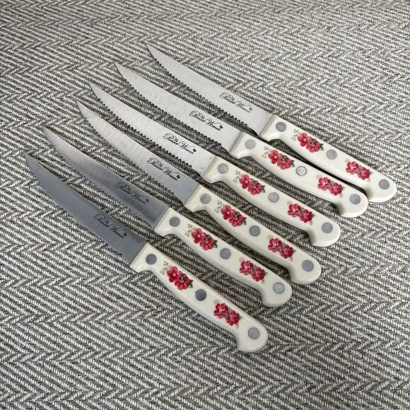 Pioneer Woman Vintage Floral 14pc Knife Block Set - Picture 12 of 12